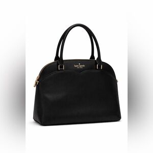 Kate Spade Payton Black Medium Dome Satchel Bag/ Crossbody